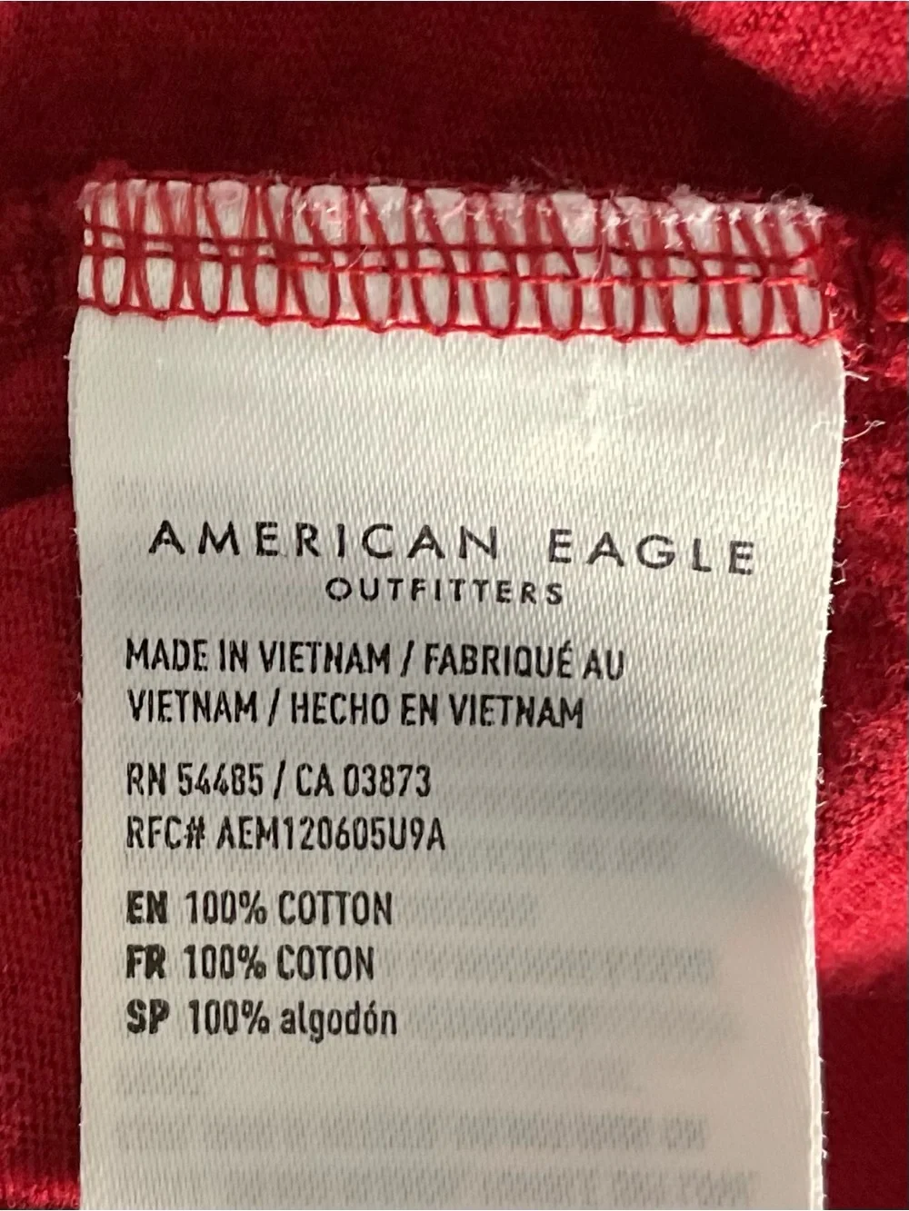American Eagle Local Wildflowers Farmers Market Graphic T-Shirt Red Medium